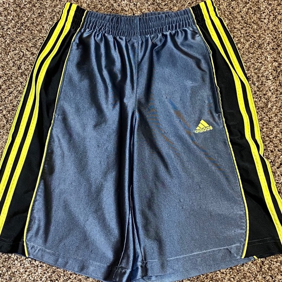 blue adidas basketball shorts